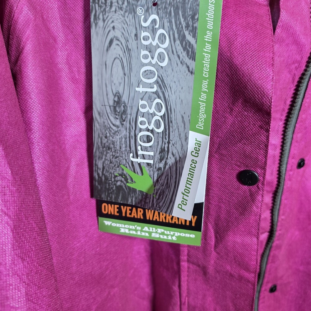 Frogg Toggs Breathable Rain Suit Women's XL Cherry/ Black Classic All-Purpose - Picture 4 of 16